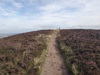 Approaching Carlton Moor trig pillar.