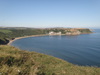 The view back over Runswick Bay.