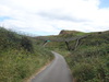 The golf course bridge over the trail.