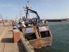 A trawler at Scarborough Harbour