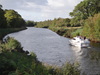 A cruiser on the canal.