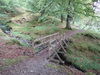 A footbridge on the path along the foreshore.