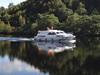 A cruiser on the canal.