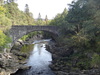 The new bridge over the River Moriston.