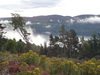 Mist rising off Loch Ness.