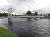 A suspension bridge over the River Ness.