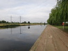 Looking back along the river.