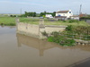 The abutments of an old bridge,