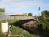 The railway bridge over the Nene to the east of March.