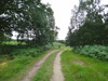 The track heading east towards Langmere.