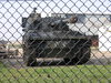 A tank within the airfield.