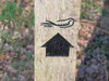 A Sandlings Walk waymarker.