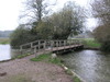 The bridge over the river at Chilbolton Common.