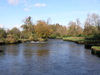 The River test by a mill in Totton.