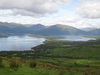 Looking down over the southern end of Loch Lomond.