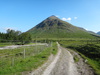 Following the old military road north towards Allt Kinglass.