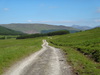 Following the military road northwestwards from Allt Kinglass towards the bridge over the railway line.