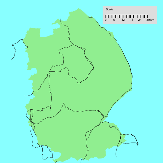 Map of my walks