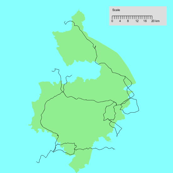 Map of my walks