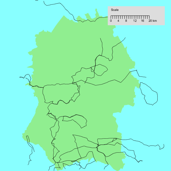 Map of my walks