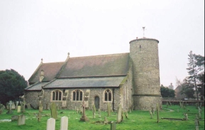 AA34	The very attractive church in Burnham Deepdale.