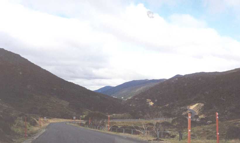 The highest point of the Alpine Way near Thredbo.