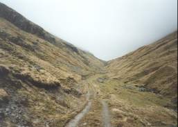 AP17	Looking up the track up to the bealach between Druim Coire a' Bheithe and Streap.