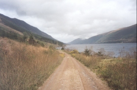 AQ07	The track through the forest on the northern side of Loch Lochy.