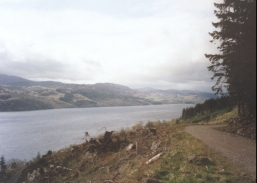 AQ34	Looking southwest along Loch Ness.