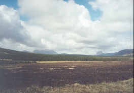 AT26	The view of Suliven to the right and Cul Mor to the left.