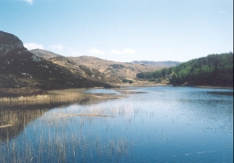 AU25	The view over the shallow Loch Duartmore.