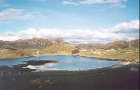 AU34	The view over Scourie from Scouriemore.