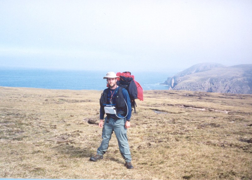 Myself near the top of Cnoc a' Gheodha Ruaidh.