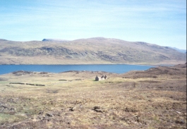 AW04	The shell of Sandwood Bothy.