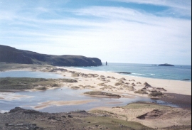 AW16	Looking down on the beach and the dunes.