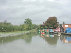 P9290012	Looking up the Northamton branch of the canal at Gayton Junction.