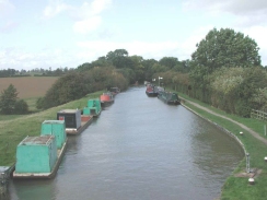 PA060015	Looking north along the Leicester arm of the Grand Union Canal. 