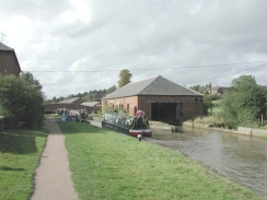 PA060021	A lock and covered dry dock at Braunston. 