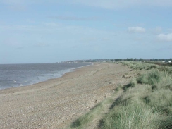 PA070028	Looking north along the beach towards Hunstanton from near Heacham.