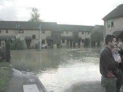 PA230046	Whitmore Way in Waterbeach, flooded.
