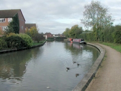 PB040085	Looking east along the canal near Leam bridge. 