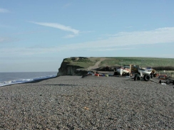 PB100112	Boats on the beach at Weybourne Hope.