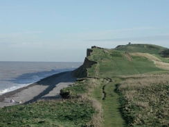 PB100114	Looking east over the cliffs to the coastguard lookout above Sheringham.