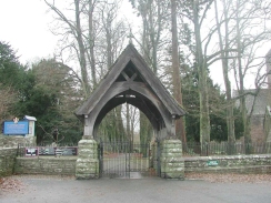 PC270265	A gateway beside Brecon Cathedral.