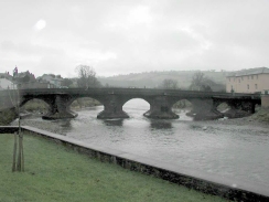PC270266	The bridge carrying the B4601 over the River Usk in Brecon.