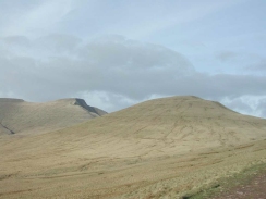 PC280306	Cribyn and Pen y Fan viewed from the track down to the Taf Fechan Forest.