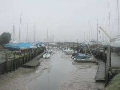 P1270022	Boats viewed from the road at Oare.