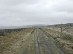 P3100036	The track at the top of the Long Mynd looking towards the gliding club.