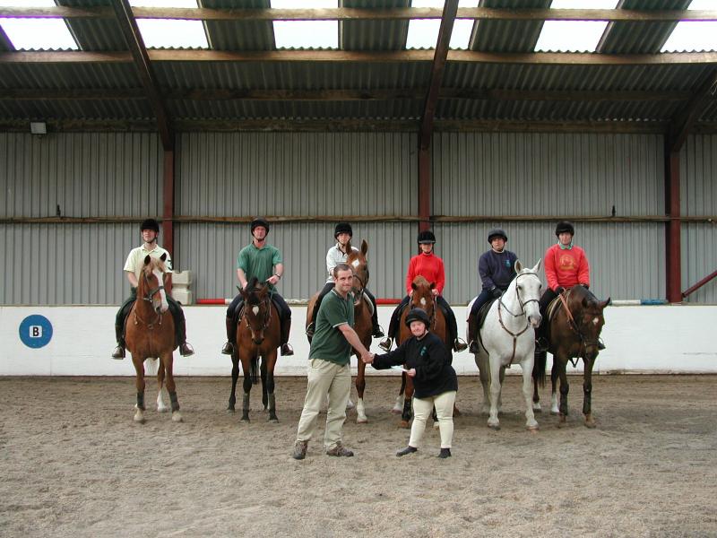 Myself presenting the cheques.