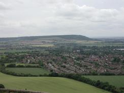 P6220035	The view over Princes Risborough from Wheatleaf Hill.